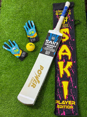 Saki Pure Coconut Wood Bat With Cover